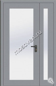 Полуторная противопожарная дверь с остеклением EI-60 ДПМО-2 - купить от производителя Мосдвери Полуторная противопожарная дверь с остеклением EI-60 ДПМО-2