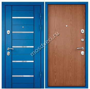 Синие входные двери в квартиру SVK-01 - купить от производителя Мосдвери Синие входные двери в квартиру SVK-01