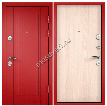 Красная входная дверь в квартиру KVD-22 - купить от производителя Мосдвери Красная входная дверь в квартиру KVD-22